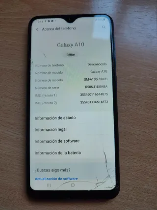Samsung Galaxy A10 Pantalla Rota