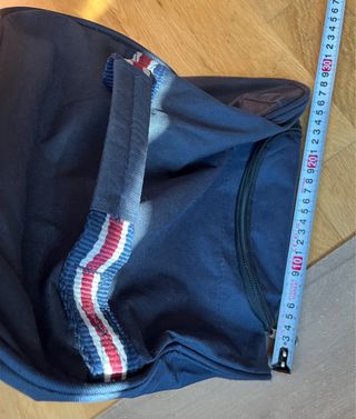 Bolsa de viaje azul con ruedas