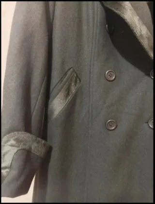 Abrigo cruzado verde