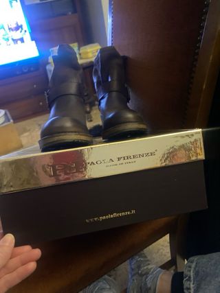 Stivali marroni tacco alto n. 38