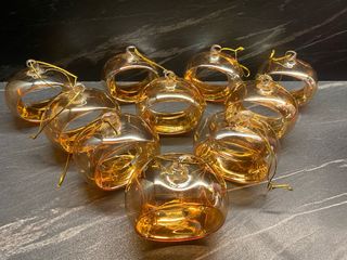 10 Sfere Vetro Decorative Trasparente