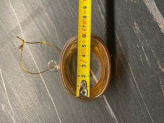 10 Sfere Vetro Decorative Trasparente