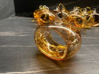 10 Sfere Vetro Decorative Trasparente