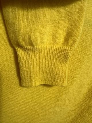 Jersey Benetton Lana Manga Larga Amarillo