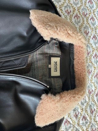 Cazadora Piel Aviador Windsor Marrón Talla L