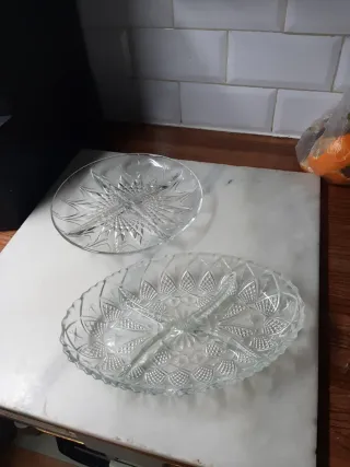 Bandejas cristal aperitivos