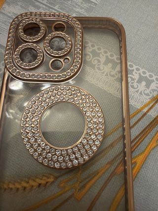 Custodia iPhone 14 con diamanti