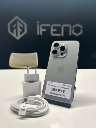 Phone 15 Pro Titanio Natural 128GB–Garantía 2 Años