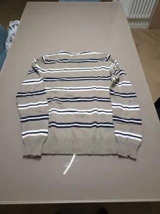 Maglioncino uomo righe marrone L