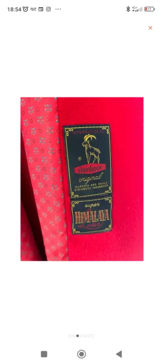 Cappotto in lana rosso