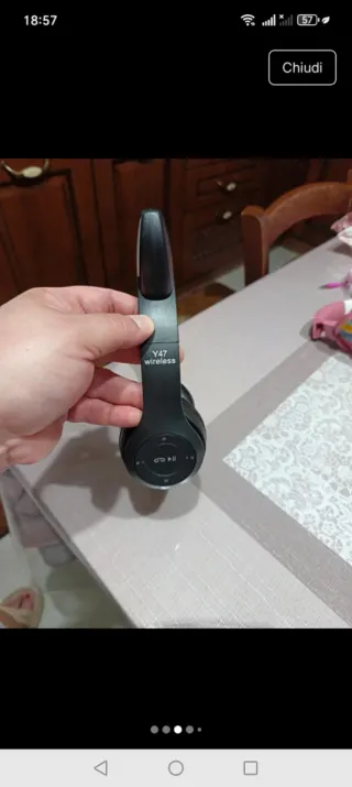 Cuffie nere con orecchie da gatto bluetooth