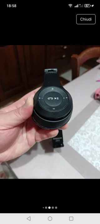 Cuffie nere con orecchie da gatto bluetooth