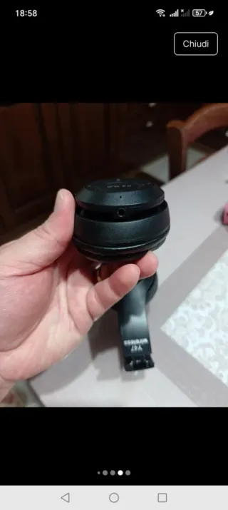 Cuffie nere con orecchie da gatto bluetooth