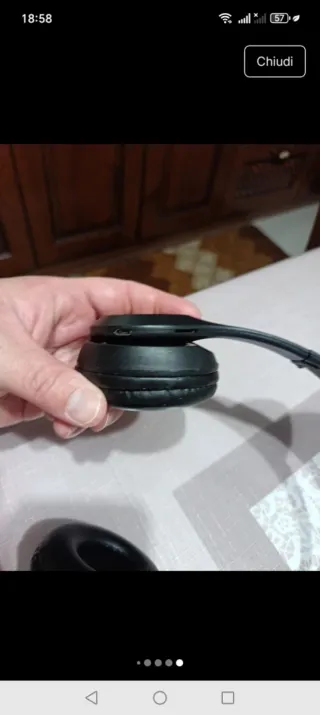 Cuffie nere con orecchie da gatto bluetooth