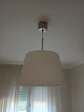 Lámpara de techo IKEA blanca tela