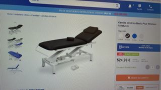 Camilla electrica Basic Plus Wireless 182x62 cm