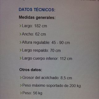 Camilla electrica Basic Plus Wireless 182x62 cm