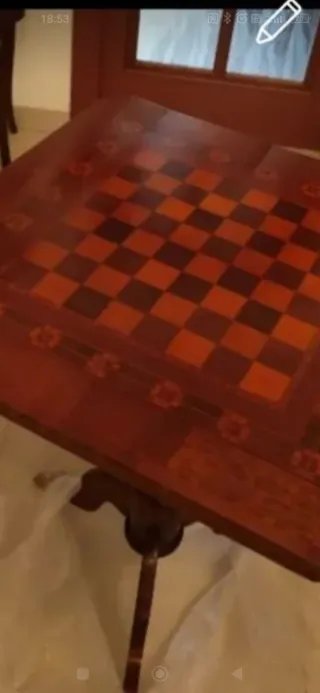 Tavolino da gioco metà '800 restaurato