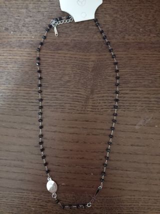 Bracciale e collana rosario acciaio