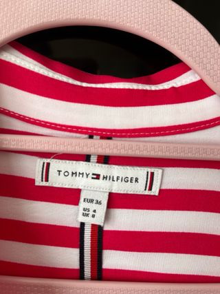 Camisa Tommy Hilfiger Rayas Rojas y Blancas Talla