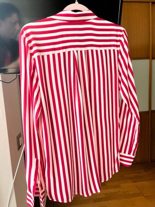 Camisa Tommy Hilfiger Rayas Rojas y Blancas Talla