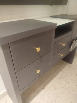 Mueble recibidor + 6 cuadros NY