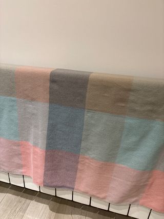 Manta de cuadros suave