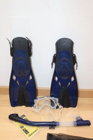 Set Buceo Cressi: Máscara, Tubo y Aletas T. 42-47