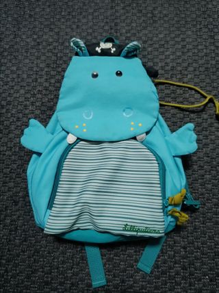 Mochila infantil hipopótamo pirata