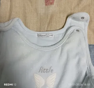 Saco de dormir bebé azul little angel