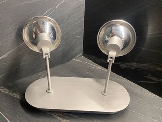 Applique con due faretti in metallo