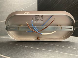 Applique con due faretti in metallo