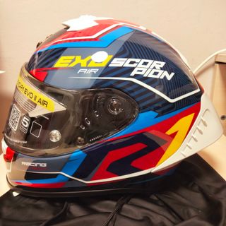 Casco Scorpion Exo-R1 Coup Azul/Rojo/Amarillo