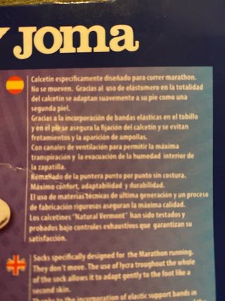 2 pares Calcetines Joma Talla L 42/45