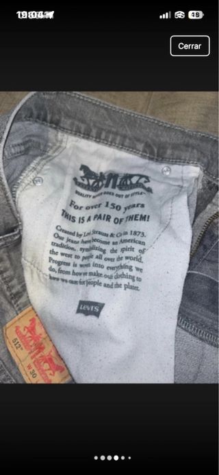 Vaqueros Levi's w30 l 32