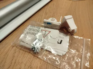 Estor opaco 70x210 gris/blanco