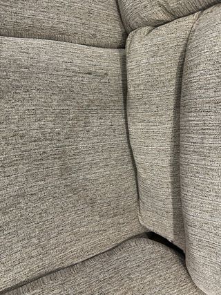 Sofá de 2 plazas beige/marrón