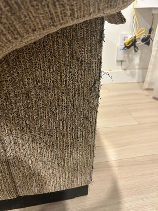 Sofá de 2 plazas beige/marrón