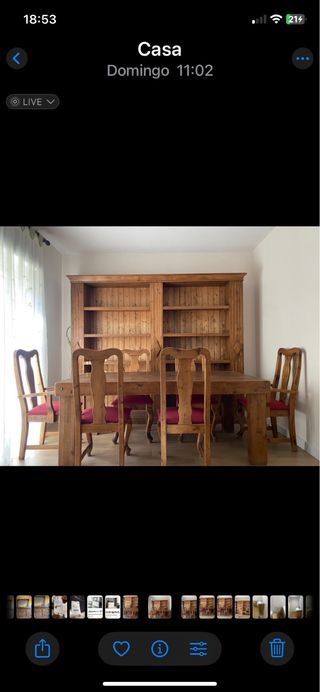 Conjunto 7 Muebles Rústicos Madera Maciza