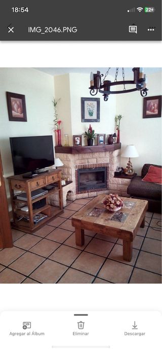 Conjunto 7 Muebles Rústicos Madera Maciza