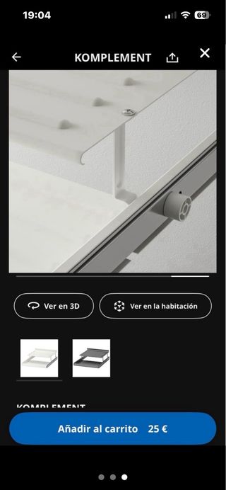 Zapatero extraíble IKEA KOMPLEMENT 50x58