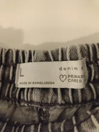 Pantalón vaquero mujer gris ancho