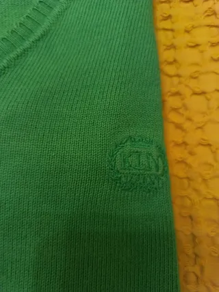 Jersey pico mujer verde