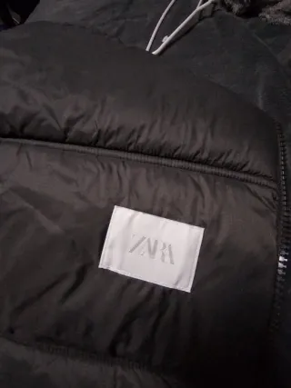 Chaleco Zara Verde Oliva Hombre