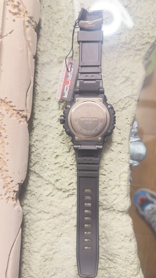 Reloj Deportivo Negro y Beige