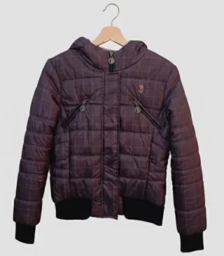Chaqueta Invierno Mujer Morado Negro