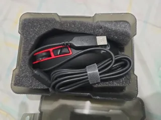 Ratón Gaming PC Negro y Rojo