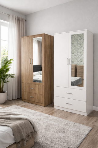 Armario 2 Puertas con Espejo Buen Precio