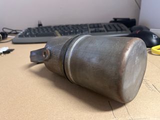 Lámpara de carburo antigua