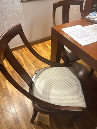 Mesa de salón y 6 sillas